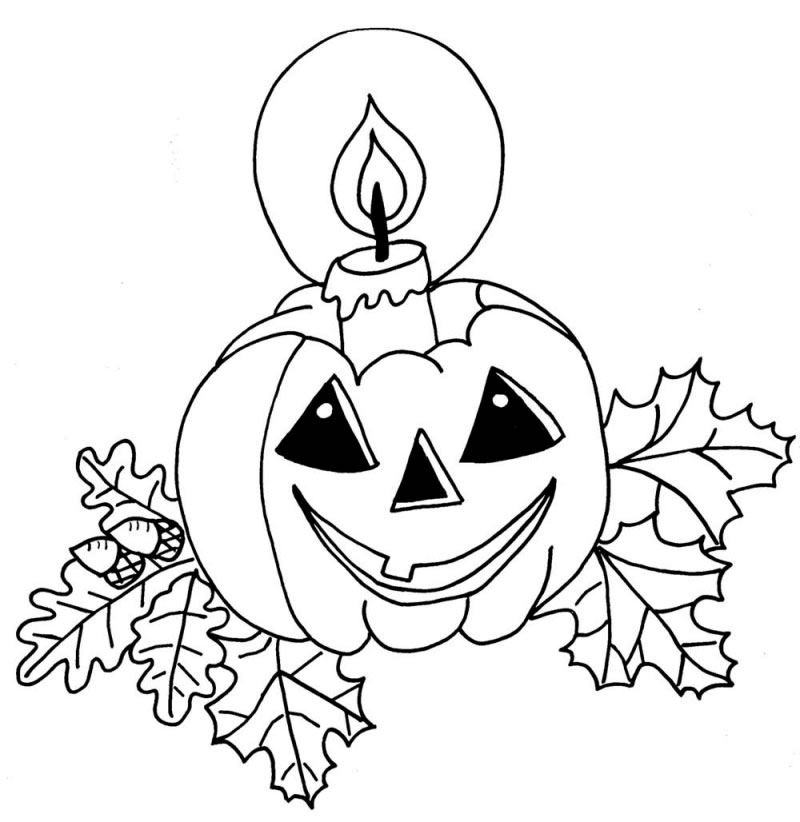 Plansa de colorat cu Halloween 19 74
